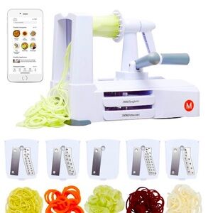 White Spiralizer with Multiple Blades